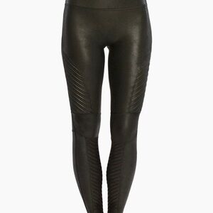 Spanx Faux Leather Moto Leggings